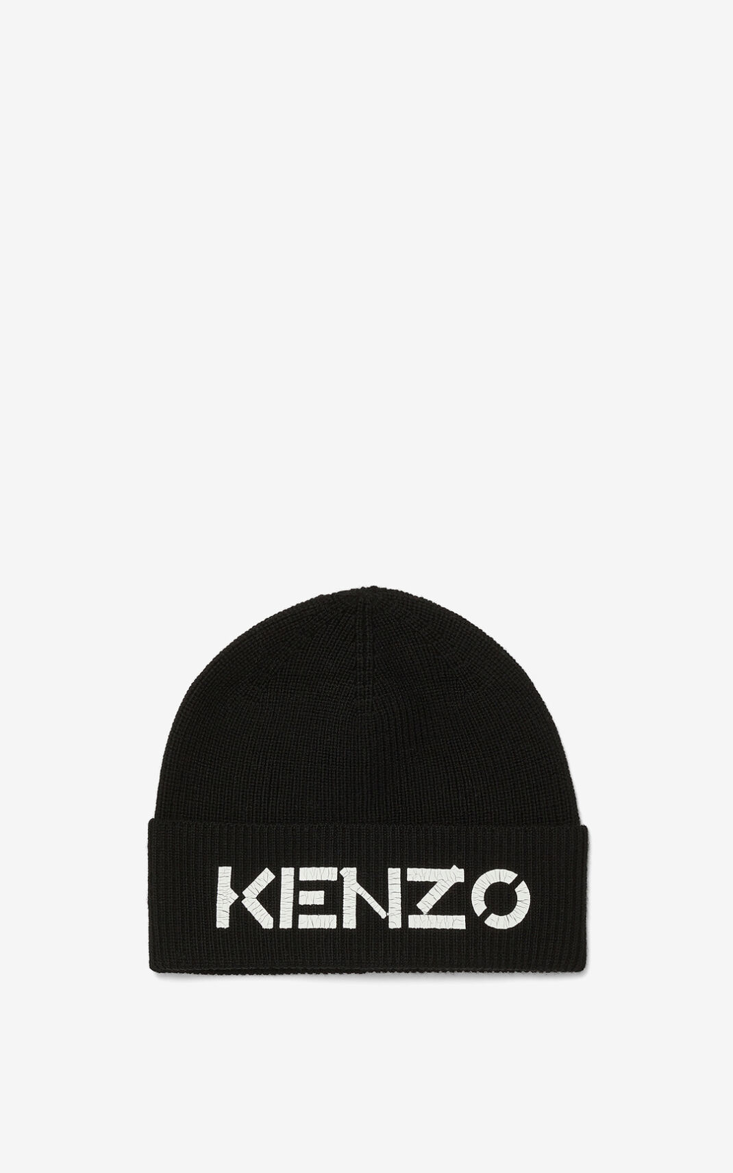 Kenzo Logo knit beanie ανδρικα μαυρα | GR721203